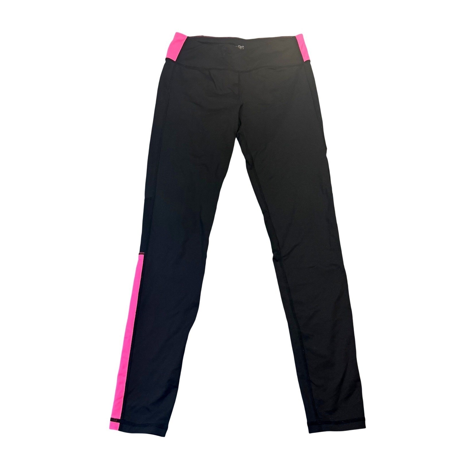Calvin Klein Performance Leggings Womens Small Black Pink Quick Dry Activewear